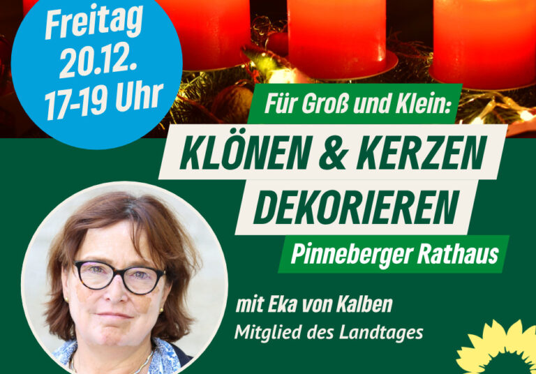 Klönen und Kerzen dekorieren mit Eka von Kalben